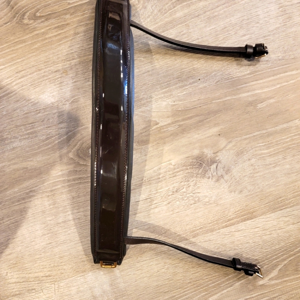 Brown patent Halter Ego noseband (new)